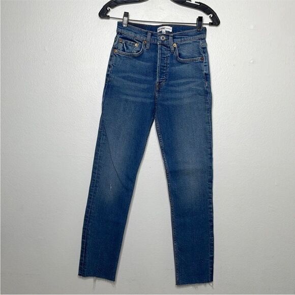 RE/DONE Womens Size 25 High Rise Comfort Stretch
Ankle Crop Jeans - Picture 1 of 10